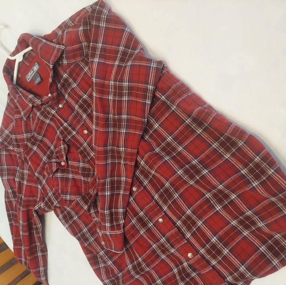 Red plaid shirt